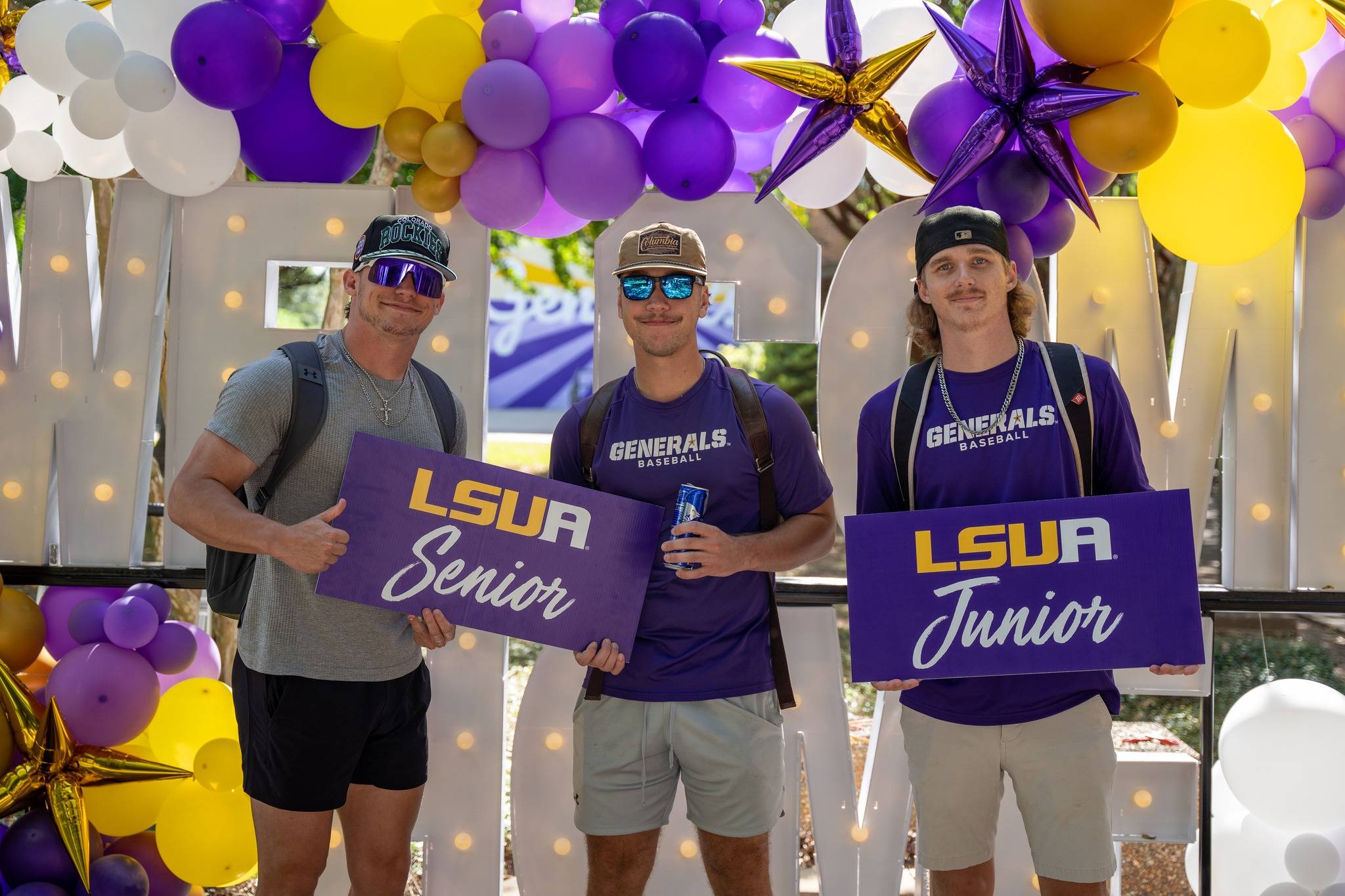 Students from LSUA LSUA students pose for a photo