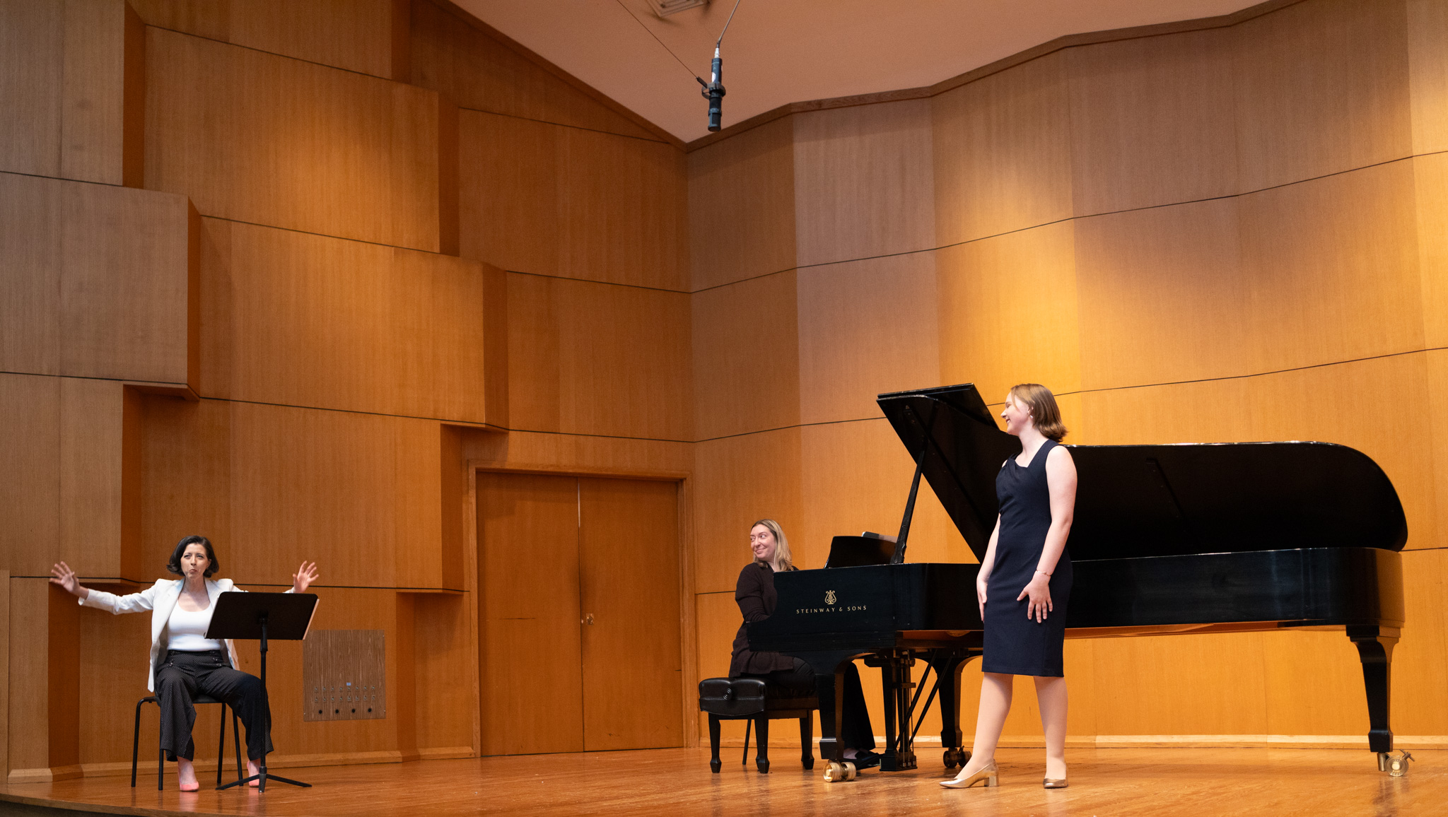 lisette with student lisette oropesa works with student