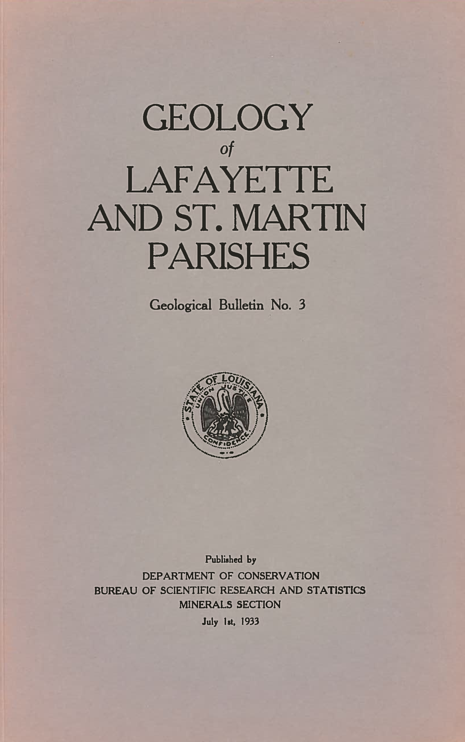 Geology of Lafayette and St. Martin Parishes